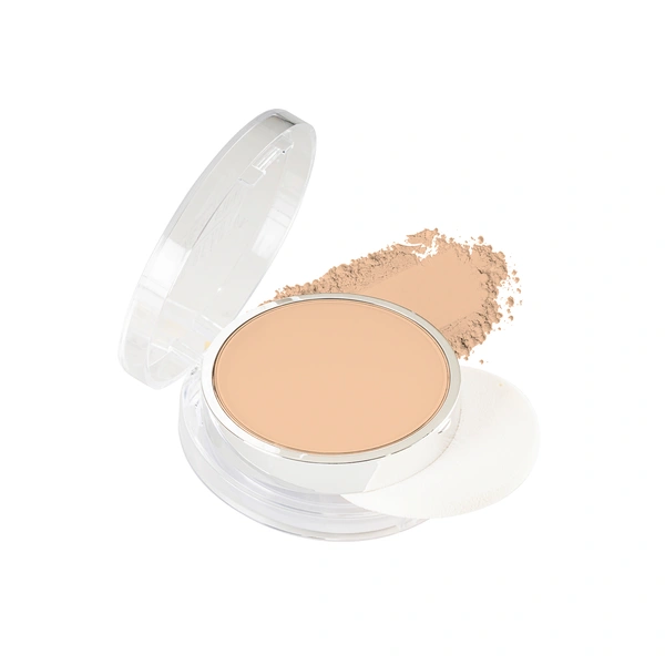Swiss Beauty Compact  Powder Prime & Fine Matte 8g ( 06 Caramal Beige )| for Dusky Complextion Oil-free look | With SPF 15 | Medium coverage | Matte finish | Water-resistant - 1