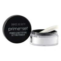 Swiss Beauty Primer Mattifying Setting Powder Shade-01 | 10g | Smooth matte finish powder | Long-Lasting Shine Control | Lightweight, Oil control | Flawless finish powder | Shade-01 | 10g