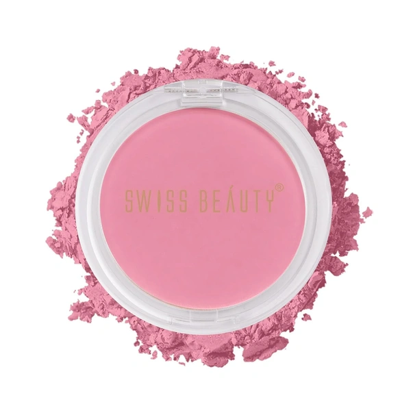Swiss Beauty Professional Blusher Just Rose Matte 4gm | High-Colour Payoff | Lightweight | Long-Lasting & Blendable Formula for a Natural & Radiant Look