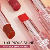Swiss Beauty Pure Lustre Lipstick 3.8gm with 04 It's Bare Shade | High Shine Glossy Finish | Smooth Glide Creamy Texture | Olive Oil & Vitamin E | Hydrating Lightweight Lip Color