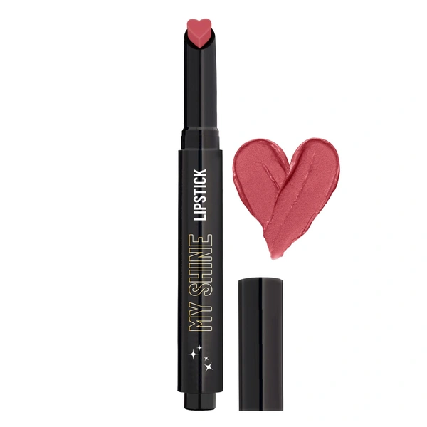 Swiss Beauty Rose Shade My Shine Creamy Lipstick Enriched with Vitamin E| Intense Shine &  Long-Lasting | Hydrating, Smooth & Glossy Finish