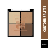 Swiss Beauty Sculpt Lift Contour Palette Shade-01 | 4-in-1 Face Contouring Kit | Blendable, Lightweight & Travel-Friendly | Perfect for Highlighting & Sculpting