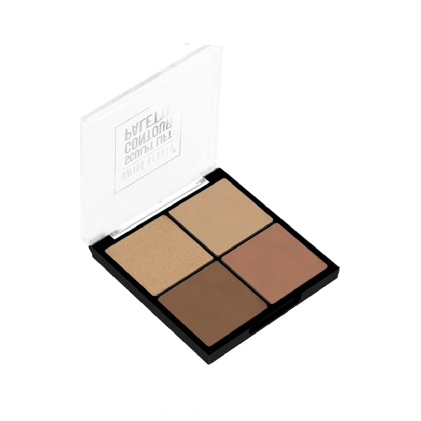 Swiss Beauty Sculpt Lift Contour Palette Shade-02 | 4-in-1 Face Contouring Kit | Blendable, Lightweight & Travel-Friendly | Perfect for Highlighting & Sculpting