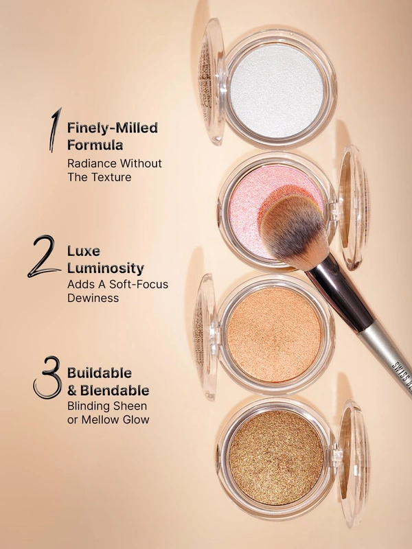 Swiss Beauty Select Cushion Mousse Highlighter 10g Shade 4 Gold Rush | Lit-From-Within Radiance | Glowy Dewy Finish | Lightweight Mousse Formula with Macadamia Oil