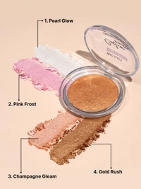 Swiss Beauty Select Cushion Mousse Highlighter 10g Shade 4 Gold Rush | Lit-From-Within Radiance | Glowy Dewy Finish | Lightweight Mousse Formula with Macadamia Oil