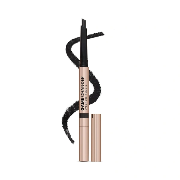 Swiss Beauty Select Game Changer Eyebrow Pencil 0.35g Shade 3 Charcoal Black | Sword Tip Applicator with Spoolie | Long Lasting Pigmented Brow Definer | Easy Precision Fill