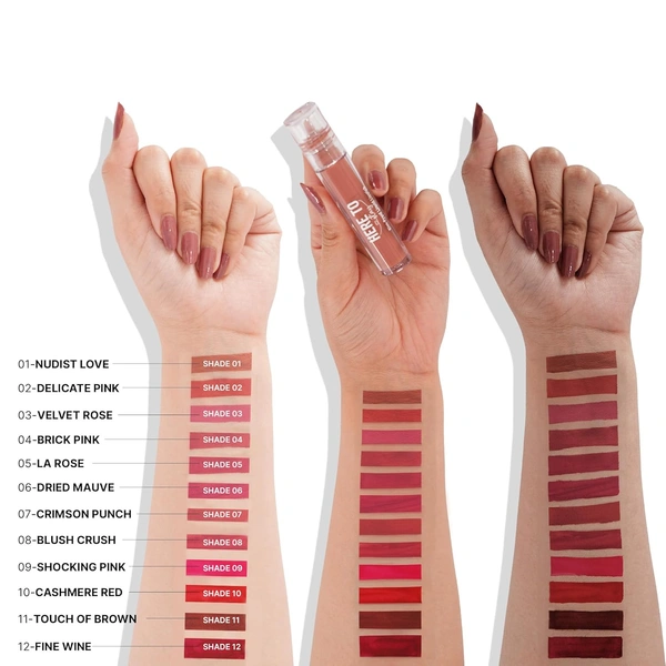 Swiss Beauty Select Here To Stay Liquid Matte Lipstick 3ml with Shade 01 Nudist Love | Kiss-Proof Formula | Non-Transfer & Smudgeproof | 12-18 Hrs Stay