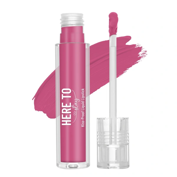Swiss Beauty Select Here To Stay Liquid Matte Lipstick 3ml with Shade 06 Dried Mauve| Kiss-Proof Formula | Non-Transfer & Smudgeproof | 12-18 Hrs Stay