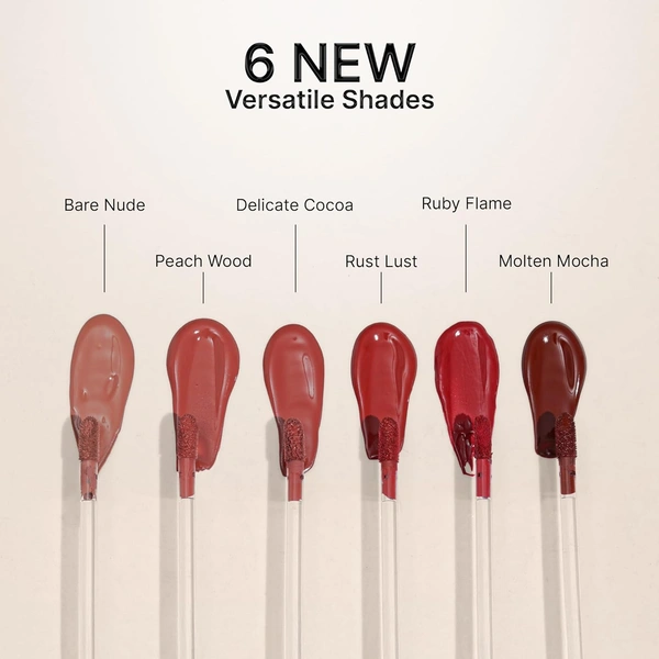 Swiss Beauty Select Here To Stay Liquid Matte Lipstick 3ml with Shade 15 Delicate Cocoa | Kiss-Proof Formula | Non-Transfer & Smudgeproof | 12-18 Hrs Stay