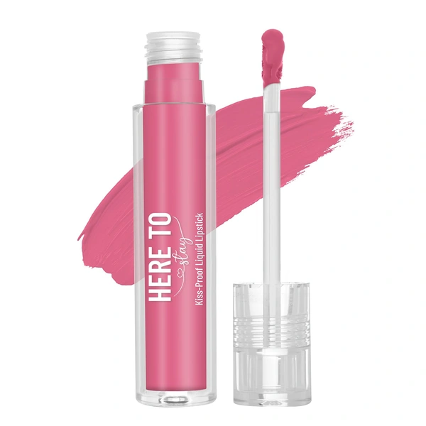 Swiss Beauty Select Here To Stay Liquid Matte Lipstick 3ml with Shade 04 ?Brick Pink| Kiss-Proof Formula | Non-Transfer & Smudgeproof | 12-18 Hrs Stay