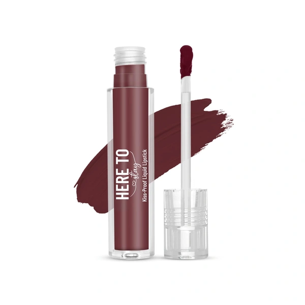 Swiss Beauty Select Here To Stay Liquid Matte Lipstick 3ml with Shade 18 Molten Moch| Kiss-Proof Formula | Non-Transfer & Smudgeproof | 12-18 Hrs Stay