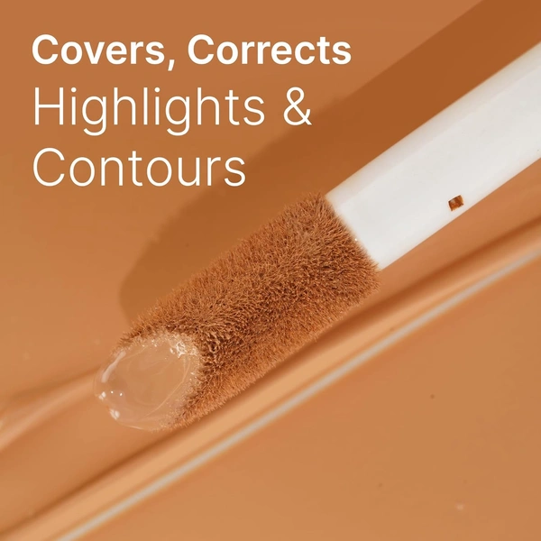 Swiss Beauty Select High On Cover Liquid Concealer Shade 1.0 Fair, 5.5ml | Matte Finish, No-Crease Formula | Enriched with Vitamin E for Smooth, Flawless Skin