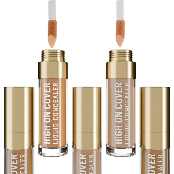 Swiss Beauty Select High On Cover Liquid Concealer Shade 1.0 Fair, 5.5ml | Matte Finish, No-Crease Formula | Enriched with Vitamin E for Smooth, Flawless Skin