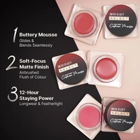 Swiss Beauty Select Lip And Cheek Cushion Creamy Mousse 4.5gm, Shade 03 Elevate Pink with Vitamin E | 12 Hours Long Stay | Soft Matte Finish