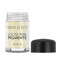 Swiss Beauty Shade 01 Loose Foil Pigment Eyeshadow 3g | High-Intensity Shimmer | Metallic Finish | Ultra-Pigmented, Long-Lasting & Blendable | Use Wet or Dry for Bold Eye Looks