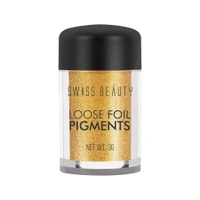 Swiss Beauty Shade 02 Loose Foil Pigment Eyeshadow 3g | High-Intensity Shimmer | Metallic Finish | Ultra-Pigmented, Long-Lasting & Blendable | Use Wet or Dry for Bold Eye Looks