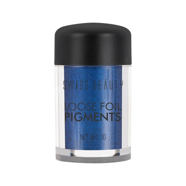 Swiss Beauty Shade 03 Loose Foil Pigment Eyeshadow 3g | High-Intensity Shimmer | Metallic Finish | Ultra-Pigmented, Long-Lasting & Blendable | Use Wet or Dry for Bold Eye Looks