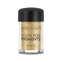 Swiss Beauty Shade 10 Loose Foil Pigment Eyeshadow 3g | High-Intensity Shimmer | Metallic Finish | Ultra-Pigmented, Long-Lasting & Blendable | Use Wet or Dry for Bold Eye Looks