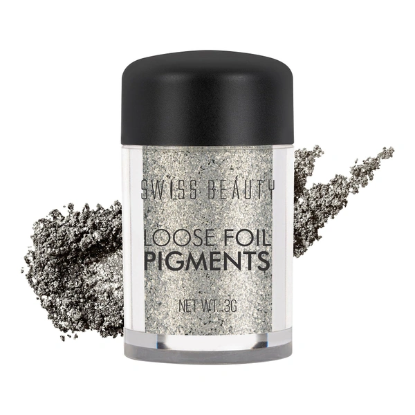 Swiss Beauty Shade 11 Loose Foil Pigment Eyeshadow 3g | High-Intensity Shimmer | Metallic Finish | Ultra-Pigmented, Long-Lasting & Blendable | Use Wet or Dry for Bold Eye Looks