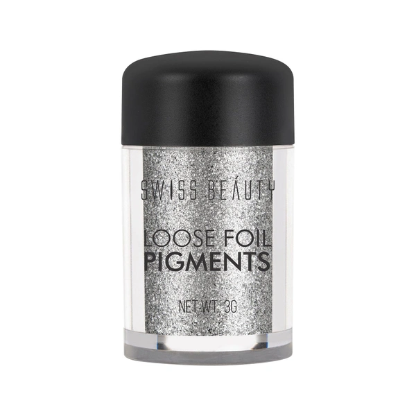 Swiss Beauty Shade 12 Loose Foil Pigment Eyeshadow 3g | High-Intensity Shimmer | Metallic Finish | Ultra-Pigmented, Long-Lasting & Blendable | Use Wet or Dry for Bold Eye Looks
