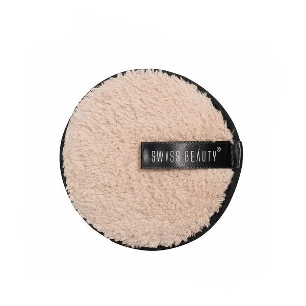 Swiss Beauty Soft & Gentle Cleansing Reusable Makeup Remover Pad Shade 02 | Ultra-Soft Microfiber | Eco-Friendly & Removes Waterproof Makeup | Washable & Reusable