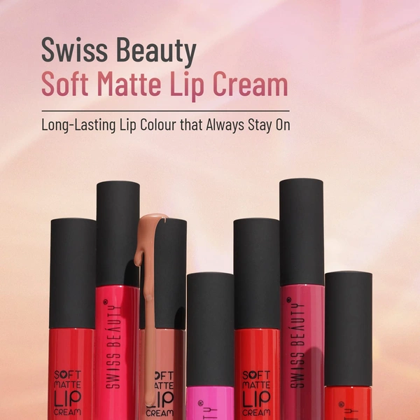 Swiss Beauty Soft Matte Lip Cream 6ml | Rustic Cocoa 41 | Soft Matte Finish