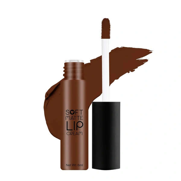 Swiss Beauty Soft Matte Lip Cream 6ml | Rustic Cocoa 41 | Soft Matte Finish