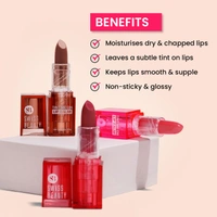 Swiss Beauty Tint Me On Lip Balm  Cupcake Pink - 3.5gm | Moisturizes lips | Hydrating & Tinted Lip Balm | Lightweight Texture | Soft, Smooth Lips | Not - Sticky.