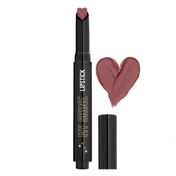 Swiss Beauty Truly Brown Shade My Shine Creamy Lipstick Enriched with Vitamin E| Intense Shine &  Long-Lasting | Hydrating, Smooth & Glossy Finish