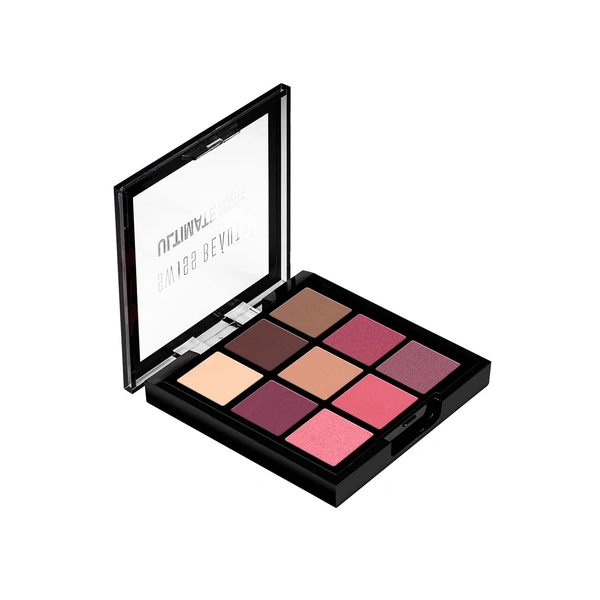 Swiss Beauty Ultimate 9 Pigmented Colors Eyeshadow Palette | Bold & Versatile Shades | Vibrant & Blendable | Long Lasting | Shimmery And Metallic Finish - Multicolor-01, 6G
