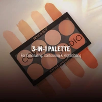 Swiss Beauty Ultra Base Concealer Palette Shade 03| Multi-Use Full Coverage Concealer, Contour & Corrector | Lightweight, Blendable Formula for Flawless, Even-Toned Makeup