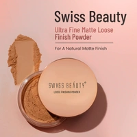 Swiss Beauty Ultra Fine Loose Finish Powder 8g | Medium Deep Moyen Fance 04 | For Smooth Finishing | All Skin Types - 1