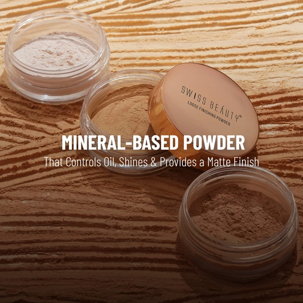 Swiss Beauty Ultra Fine Loose Finish Powder 8g | Medium Deep Moyen Fance 04 | For Smooth Finishing | All Skin Types - 1