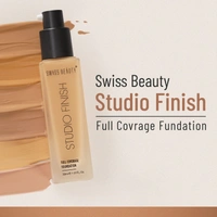 Swiss Beauty Water Proof Studio Finish Full Coverage Foundation  Warm
Nude 30ml | Full coverage, Long-lasting & Lightweight Foundation for Professional  look Makeup