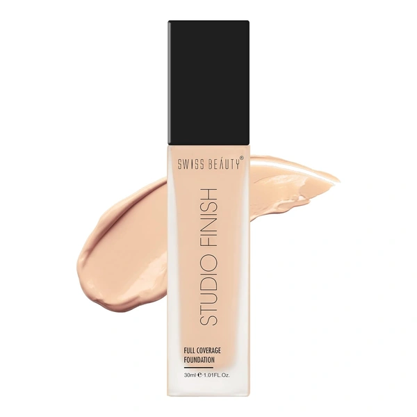 Swiss Beauty Water Proof Studio Finish Full Coverage Foundation  Ivory
Fair 30ml | Full coverage, Long-lasting & Lightweight Foundation for Professional  look Makeup