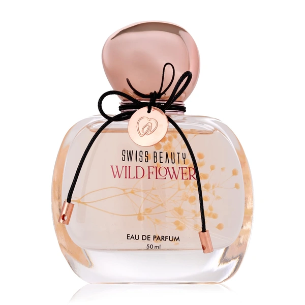 Swiss Beauty Wild Flower Eau De Parfum 50ml| Long-Lasting Fragrance | Perfect for Gifting | Everyday Wear Perfume | Mandarin Top Note | Peony & Rose Heart | Musk Base