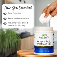 Tapveda Nanoplastia Hair Mask 1000ml | With Hyaluronic Acid & Argan Oil | Deep Repair & Smooth Hair Spa for Dry, Damaged & Dull Hair | Paraben & Sulfate Free