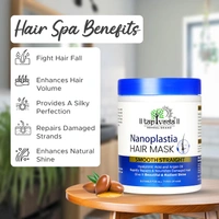 Tapveda Nanoplastia Hair Mask 1000ml | With Hyaluronic Acid & Argan Oil | Deep Repair & Smooth Hair Spa for Dry, Damaged & Dull Hair | Paraben & Sulfate Free