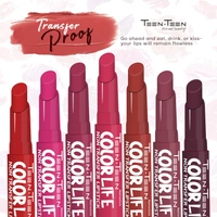 Teen Teen Color Life Nontransferable lipstick 2gm with M27 Tangerine Shade| Matte Crayon Finish | Long lasting  & waterproof | Keep Hydrating & Moisturizing