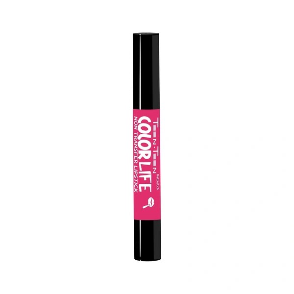 Teen Teen Color Life Nontransferable lipstick 2gm with M20 Pink Crush Shade | Matte Crayon Finish | Long lasting  & waterproof | Keep Hydrating & Moisturizing