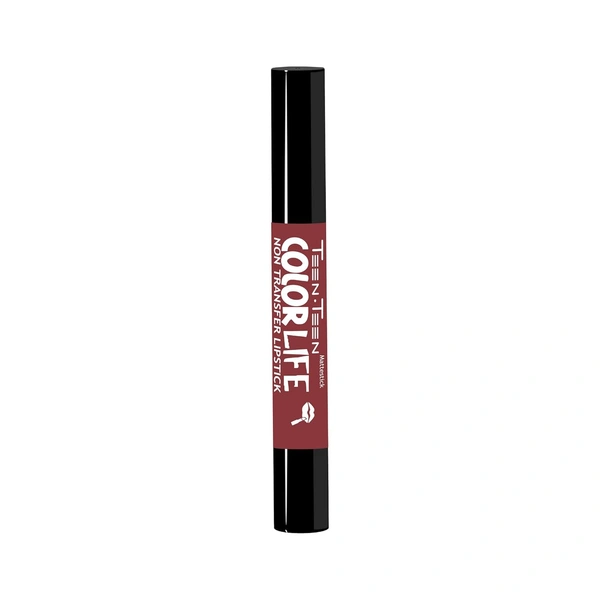 Teen Teen Color Life Nontransferable lipstick 2gm with M27 Tangerine Shade| Matte Crayon Finish | Long lasting  & waterproof | Keep Hydrating & Moisturizing