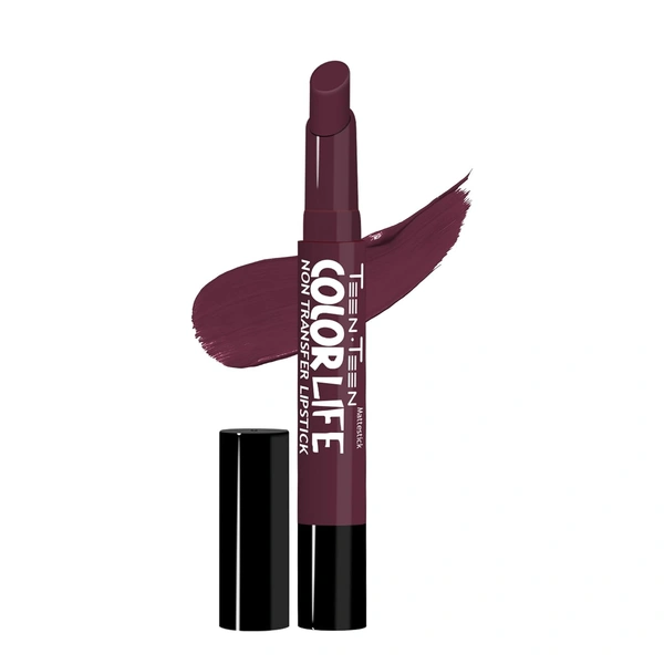 Teen Teen Color Life Nontransferable lipstick 2gm with M25 Wild Rose Shade| Matte Crayon Finish | Long lasting  & waterproof | Keep Hydrating & Moisturizing