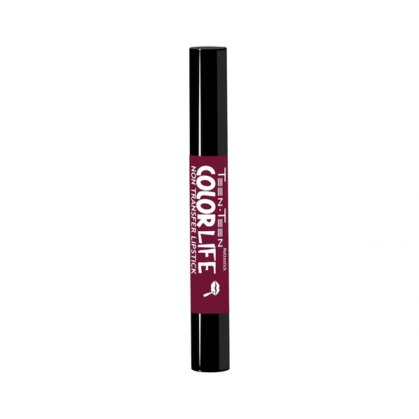 Teen Teen Color Life Nontransferable lipstick 2gm with M25 Wild Rose Shade| Matte Crayon Finish | Long lasting  & waterproof | Keep Hydrating & Moisturizing