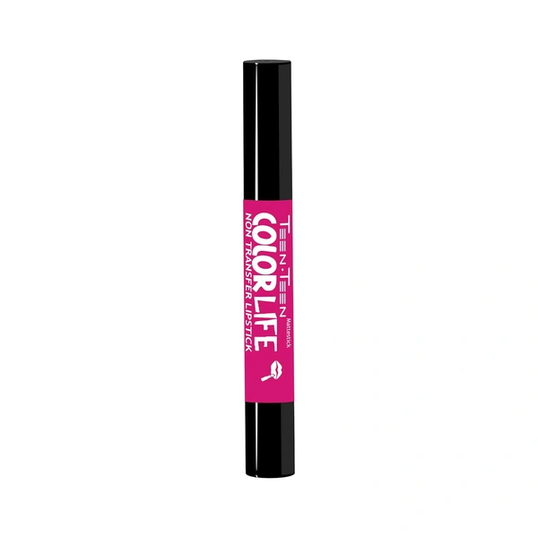 Teen Teen Color Life Nontransferable lipstick 2gm with M26 Magenta Shade| Matte Crayon Finish | Long lasting  & waterproof | Keep Hydrating & Moisturizing