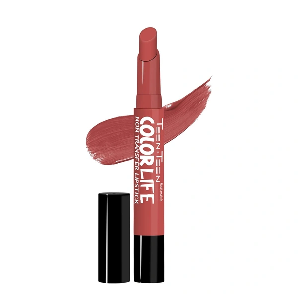 Teen Teen Color Life Nontransferable lipstick 2gm with M15 Bollywood Nude Shade | Matte Crayon Finish | Long lasting  & waterproof | Keep Hydrating & Moisturizing