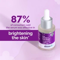 Derma Co The Derma Co 10% Vitamin C Face Serum 30ml I With Vitamin C, 5% Niacinamide & Hyaluronic Acid I Boosts Radiance & Hydrates | Day + Night Regimen | Brightens Skin | Reduces Dark Spots | Lightweight Formula | Suitable For All Skin Types