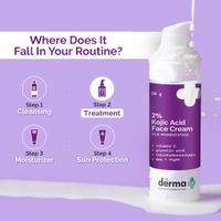 Derma Co The Derma Co 2% Kojic Acid Face Cream | For Pigmentation | Face Cream with Vitamin C + Glycolic Acid | Brighten & Even Skin Tone | Acne - Prone Skin | Even Out Skin Tone | for All Skin type | 30g
