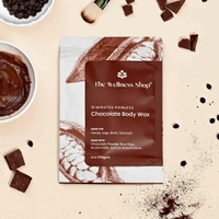 The Wellness shop The Wellness Shop Chocolate Wax 100g | With Sandalwood & Rice Flour | Gentle Hair Removal | No Irritation | Smooth & Soft Skin | Herbal Formula for Face & Body
