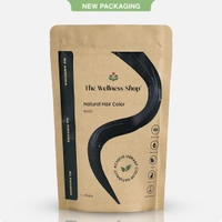 The Wellness shop The Wellness Shop Natural Black Hair Color Powder 100g | Herbal Blend with Henna & Amla | Ammonia-Free, Long Lasting Shine, Strengthens Roots, Prevents Dandruff | For Men & Women