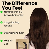 The Wellness shop The Wellness Shop Natural Brown Hair Color Powder 100g | Ammonia-Free, Long Lasting, Nourishes Scalp, Strengthens Roots, Prevents Dandruff, Safe for Men & Women